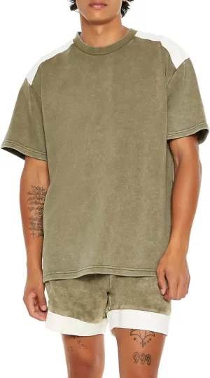 Forever 21 Men's Colorblock Short-Sleeve Pullover