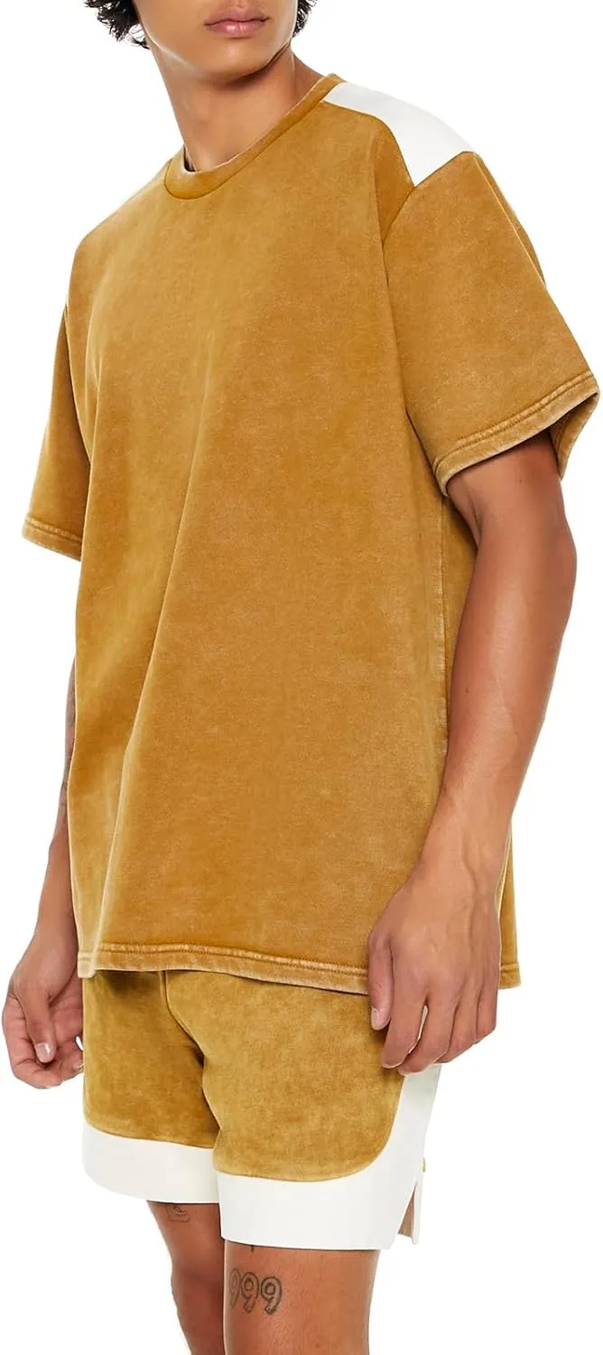 Forever 21 Men's Colorblock Short-Sleeve Pullover