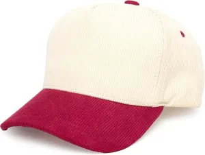 Funky Junque Two Tone Vintage Trucker Hats Men Women Corduroy Trendy Embroidered Baseball Cap Snapback Funny Gifts