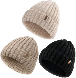 FURTALK Winter Hats for Women Knitted Beanie Fashinable Winter Skull Caps