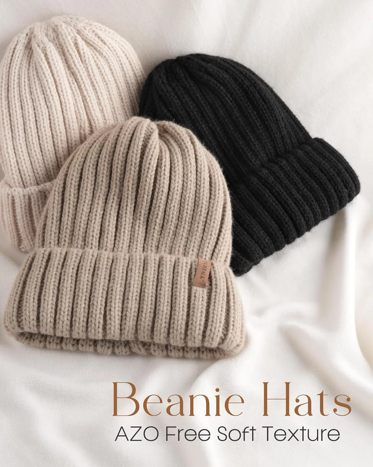 FURTALK Winter Hats for Women Knitted Beanie Fashinable Winter Skull Caps