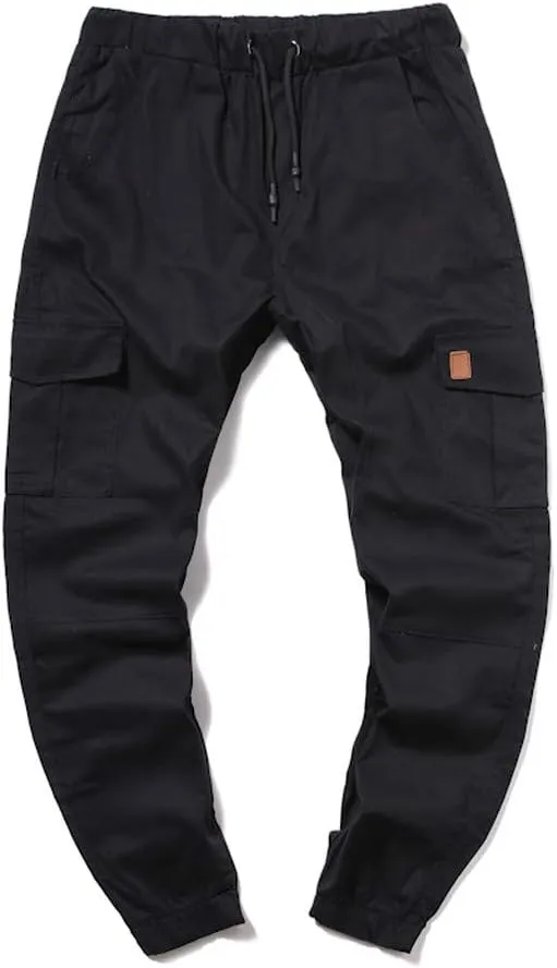 GIERIDUC Men's Cargo Fleece Jogger Sweatpant Mens Pajama Pants Long Length Men's Khaki Corduroy Pants Mens Outdoor Work Pants