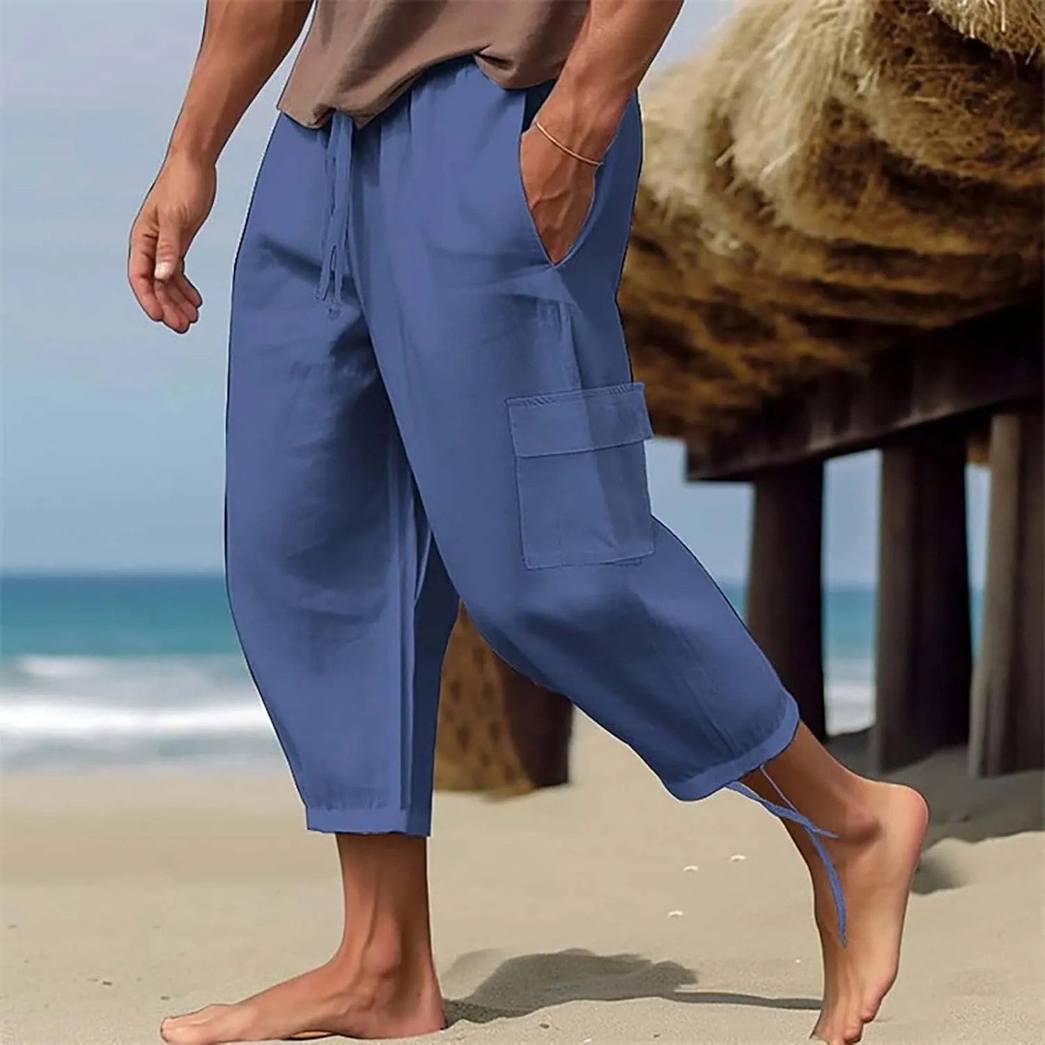 GIERIDUC Mens Heavyweight Fleece Sweatpants Dress Pants for Muscular Legs Pajama Pants for Tall Guys Athletic Outfits for Men