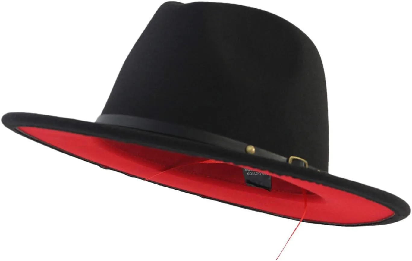 Hat Flat Brim Cowboy Hat for Men and Women Wide Brim Sun Hat Western Style Cowboy Hat
