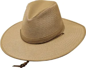 Henschel Hats Aussie Breezer Hat - Crushable Soft Mesh Hat - Men's Summer Hats for Sun Protection with Adjustable String - Ideal for Outdoor Activities & Other Occasions Khaki