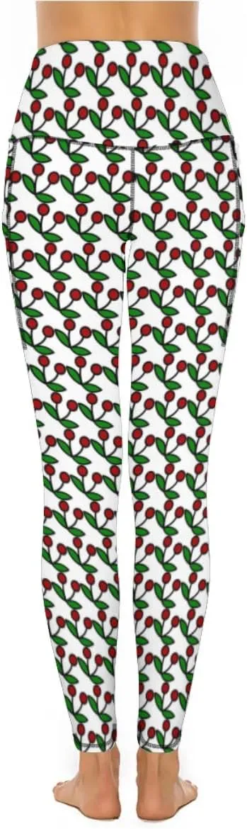 High Waist Yoga Pants with Pockets Tummy Control Activewear Leggings Seamless Stretch Pants for Women
