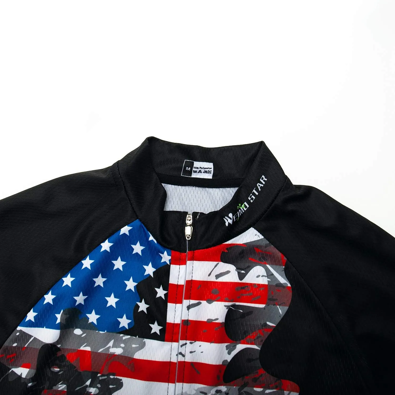 Hotlion Cycling Jersey Men Long Sleeve Bike MTB Top Jacket Cycle Biking T Shirt Bicycle Clothing with Three Rear Pockets