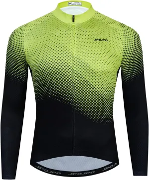 Hotlion Men's Cycling Jersey Long Sleeve Bike Shirt Top MTB Jacket Bicycle Clothing