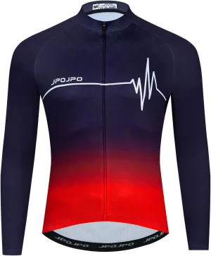 Hotlion Men's Cycling Jersey Long Sleeve Bike Shirt Top MTB Jacket Bicycle Clothing