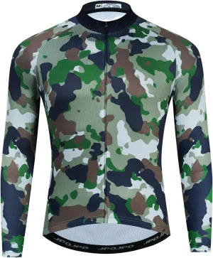 Hotlion Men's Cycling Jersey Long Sleeve Bike Shirt Top MTB Jacket Bicycle Clothing