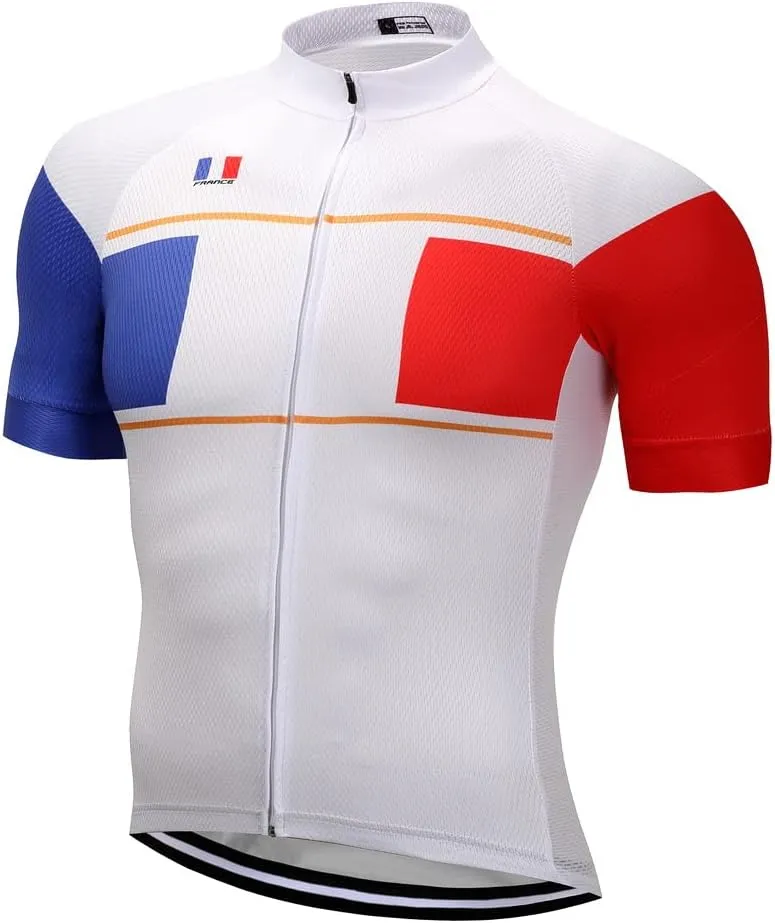 Hotlion Mens Cycling Jersey Short Sleeve MTB Bike Jacket Shirt Top Bicycle Clothes