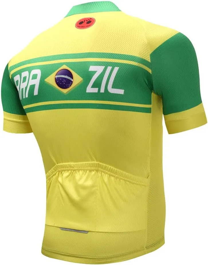 Hotlion Mens Cycling Jersey Short Sleeve MTB Bike Jacket Shirt Top Bicycle Clothes