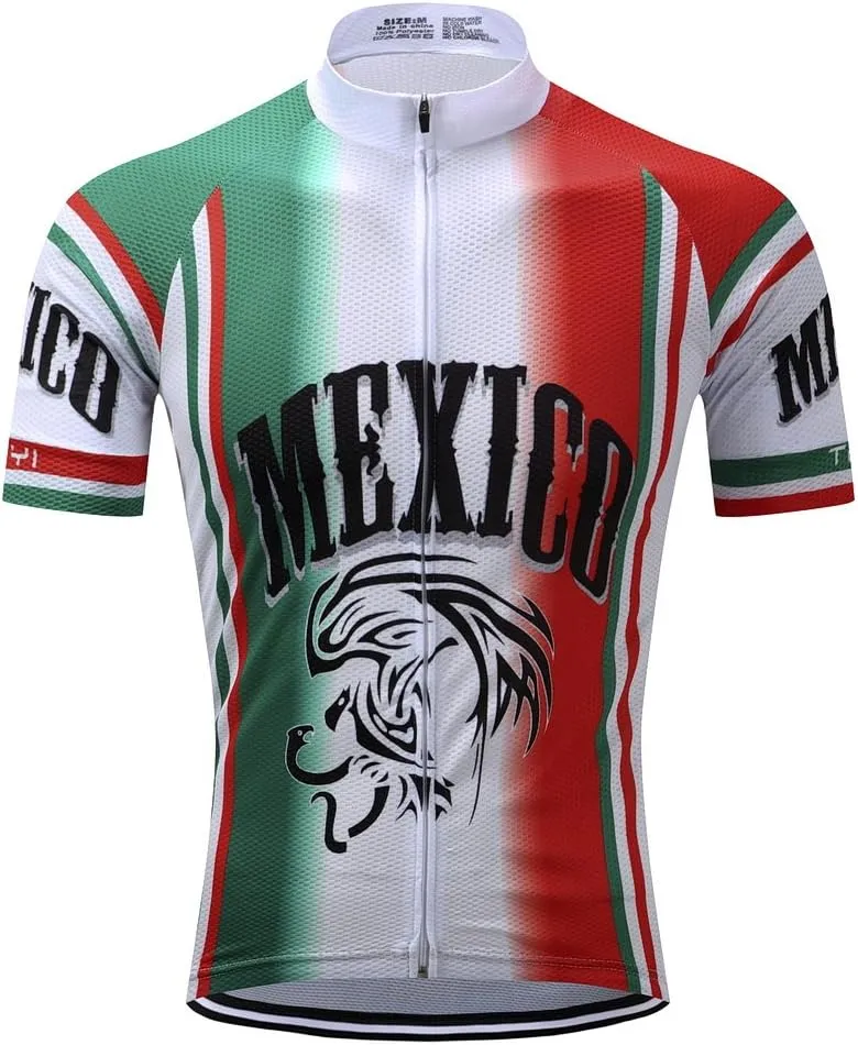 Hotlion Mens Cycling Jersey Short Sleeve MTB Bike Jacket Shirt Top Bicycle Clothes