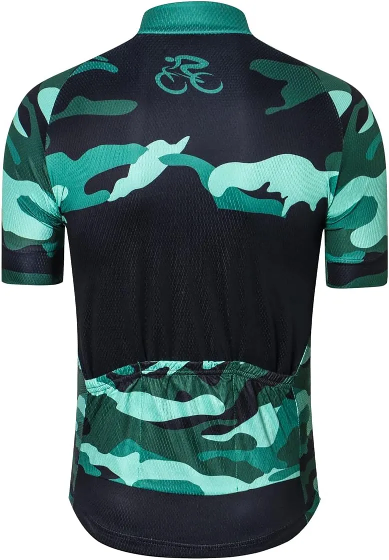 Hotlion Mens Cycling Jersey Short Sleeve MTB Bike Jacket Shirt Top Bicycle Clothes
