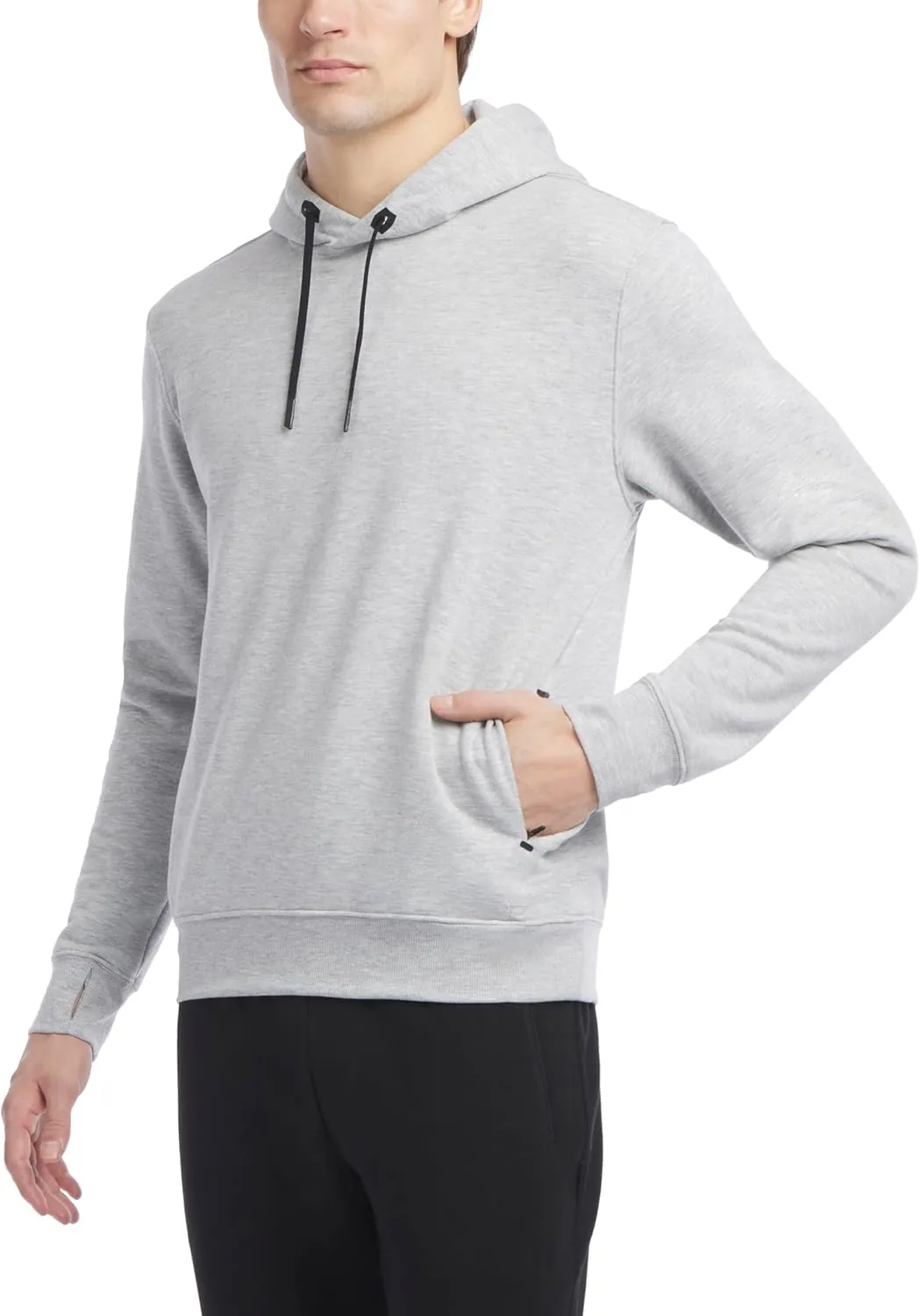 Jockey Men's Cozy Fleece Pullover Hoodie with Zipper Pockets