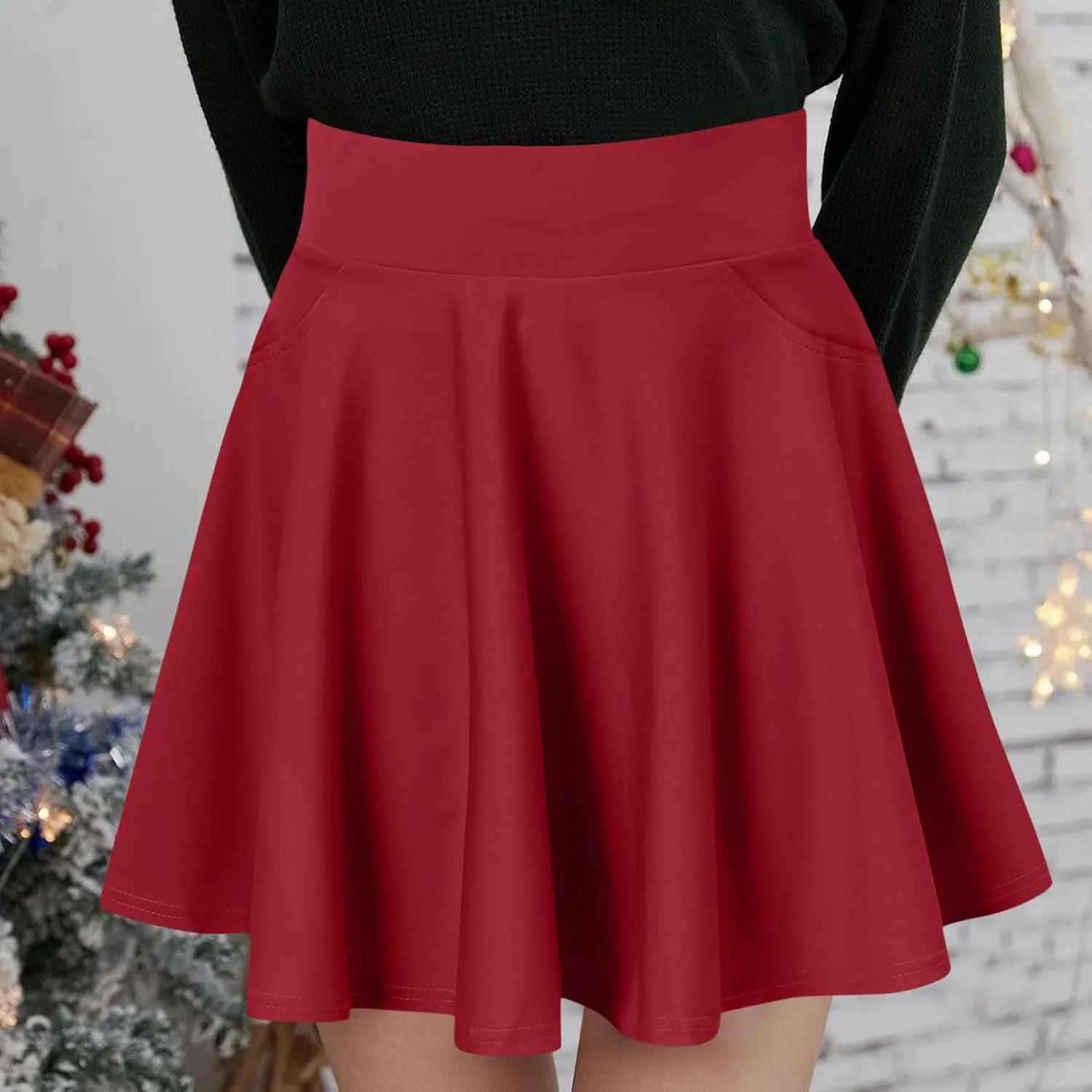 JOFOW Stretchy Skirts for Women Mini Skirts for Women wrap Skirts for Women Short Skirts for Women