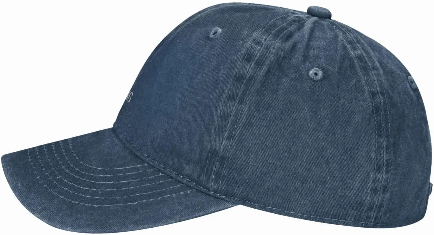 Keep Calm and Go Metal Detecting Sunhat Distressed Washed Denim Cowboy Baseball Cap Funny Trucker Hat Men Women