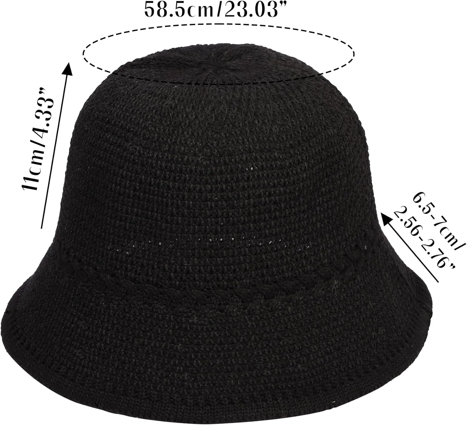 Khaki Mesh Woven Foldable Packable Crochet Beach Hats for Women Summer Hat, Floppy Wide Brim Hats for Women