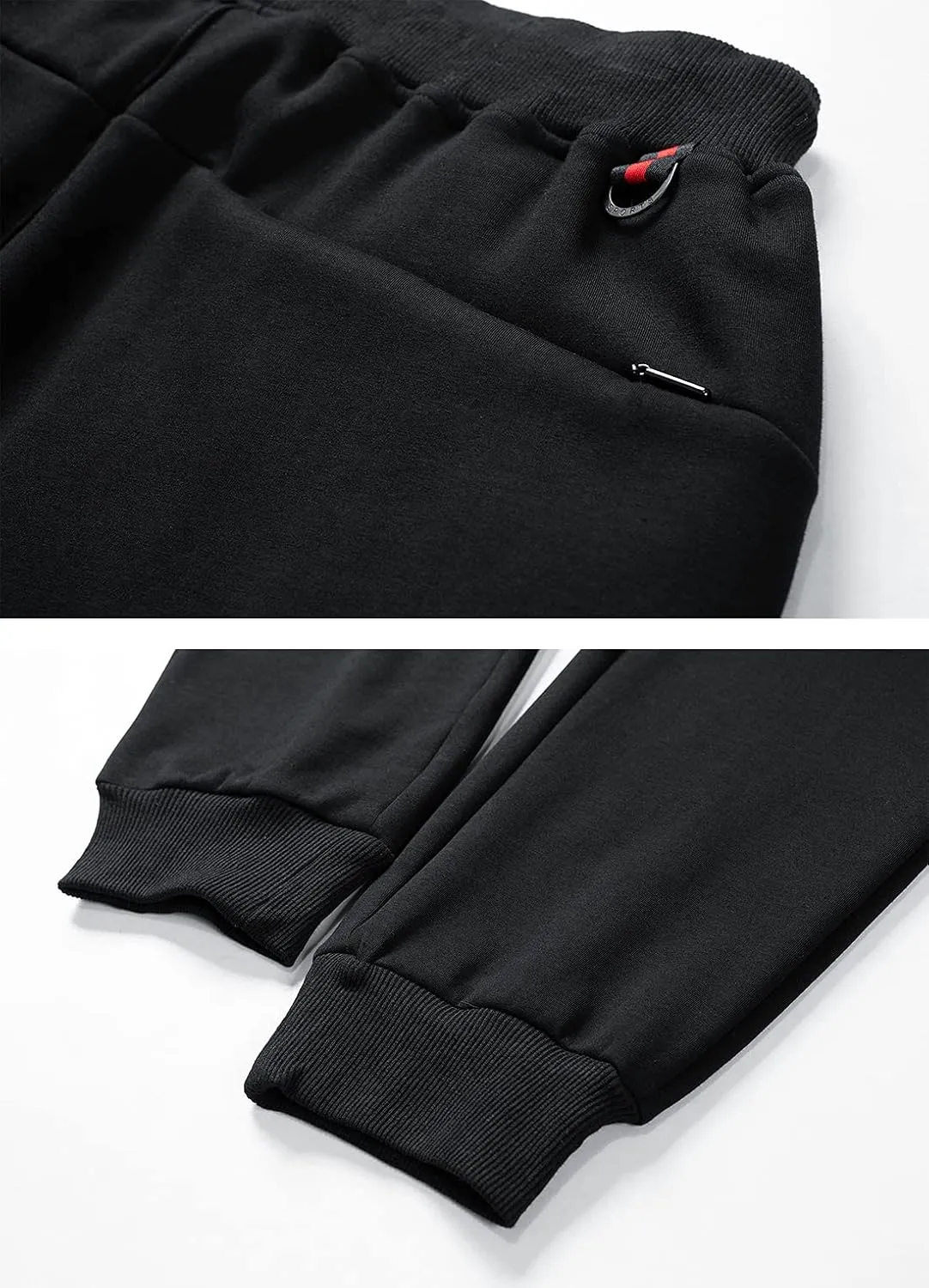 Kissonic Men's Warm Lined Athletic Sweatpants Jogger Fleece Pants Winter Track Pants