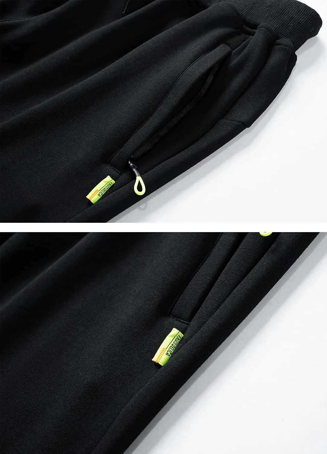 Kissonic Men's Warm Lined Athletic Sweatpants Jogger Fleece Pants Winter Track Pants