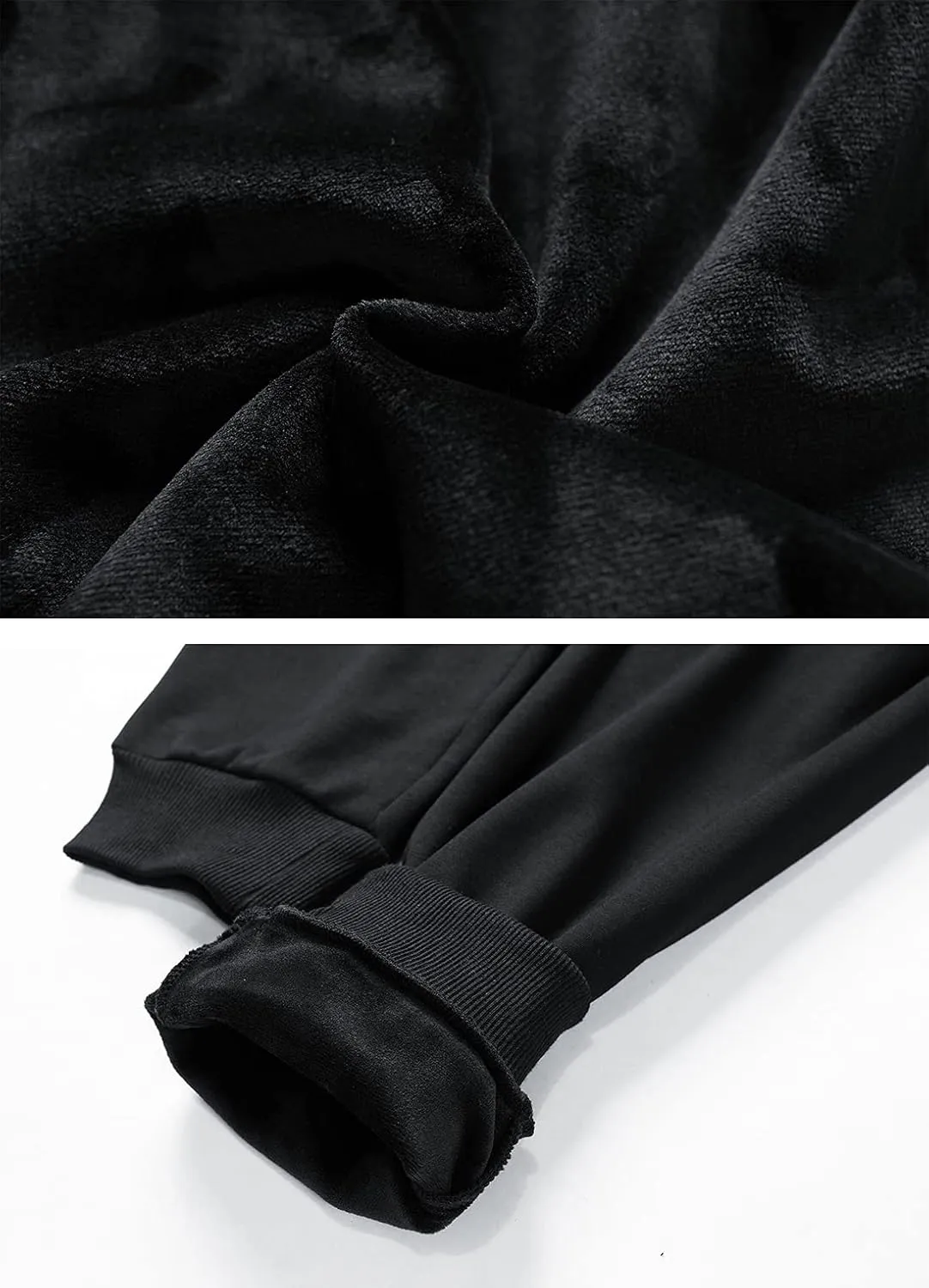 Kissonic Men's Warm Lined Athletic Sweatpants Jogger Fleece Pants Winter Track Pants