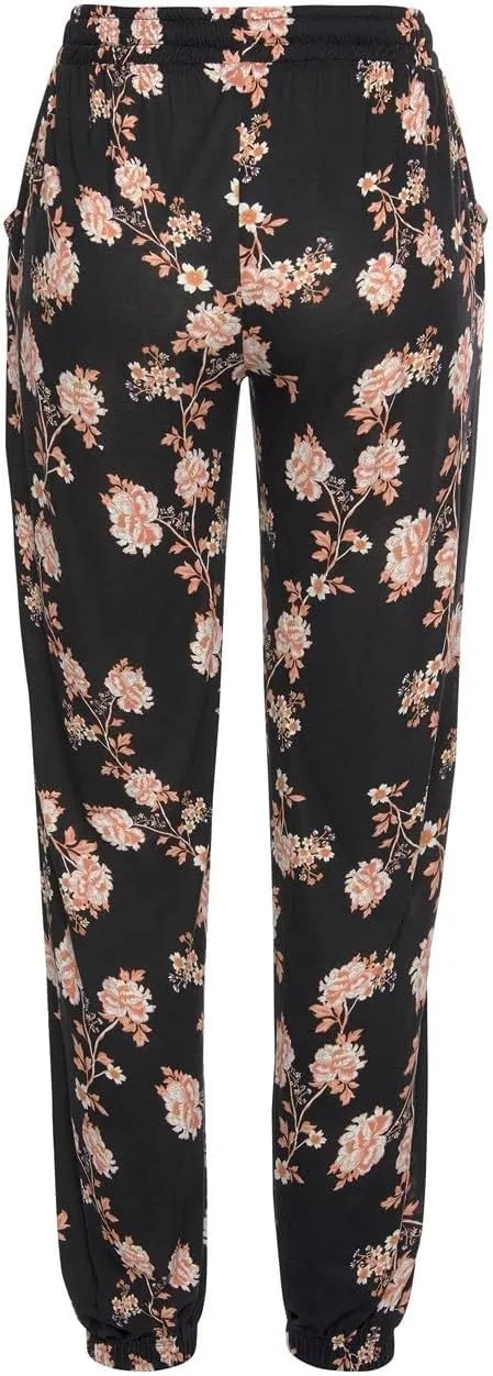 LASCANA Women's Smocked Elastic Hem Pants