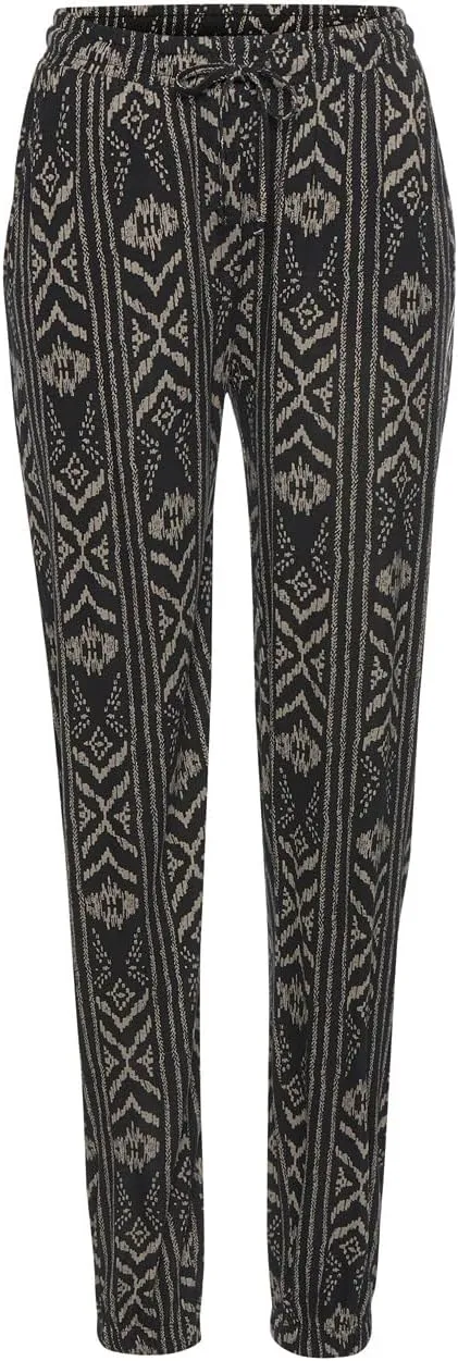 LASCANA Women's Smocked Elastic Hem Pants