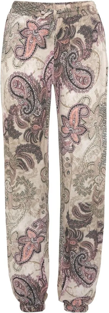 LASCANA Women's Smocked Elastic Hem Pants