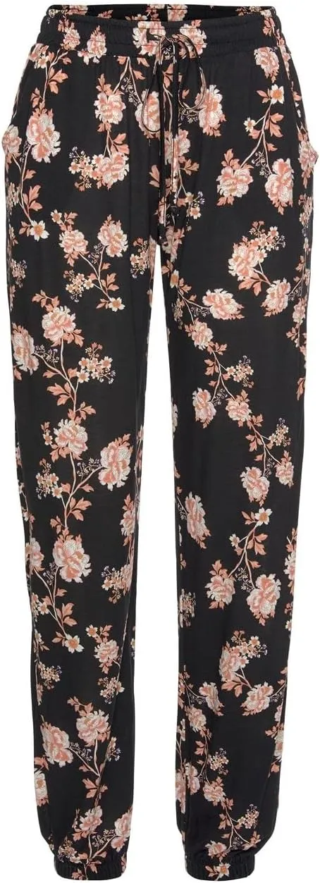 LASCANA Women's Smocked Elastic Hem Pants