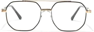 laureles Metal Frame Blue Light Blocking Reading Glasses Men's Double Bridge Computer Square Readers L15