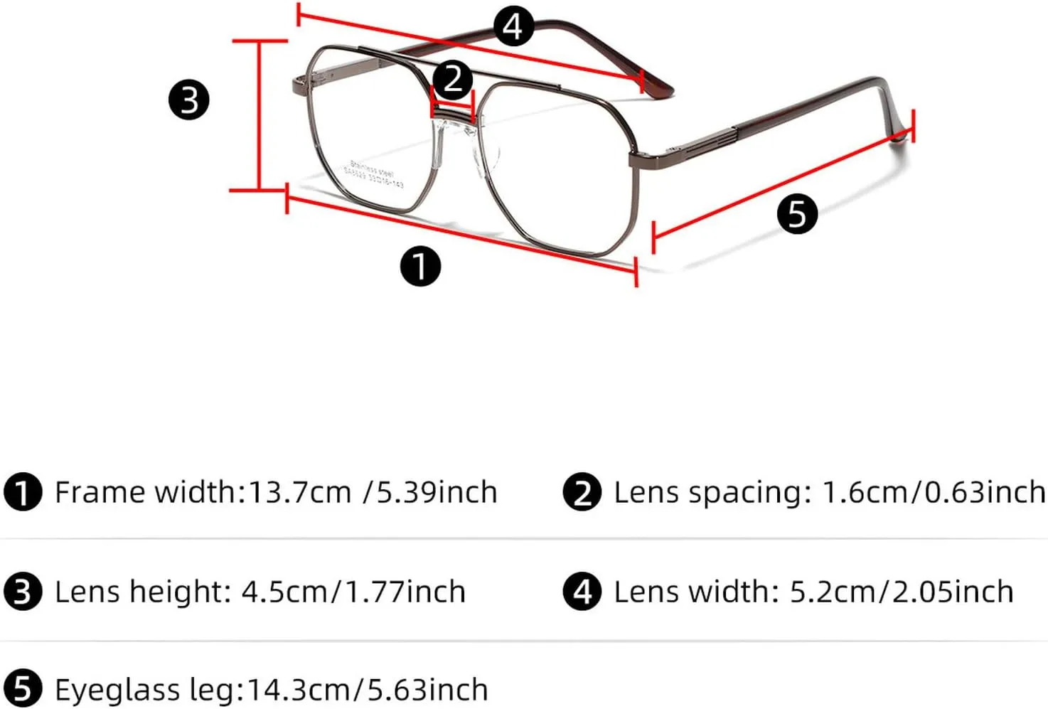 laureles Metal Frame Blue Light Blocking Reading Glasses Men's Double Bridge Computer Square Readers L15