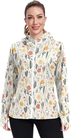 Lightweight Hoodie with Pockets Workout Shirts UPF 50  Protection Athletic Jacket Hiking Outdoor Performance