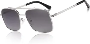 Lightweight Square Polarized Sunglasses for Mens UV400 Protection