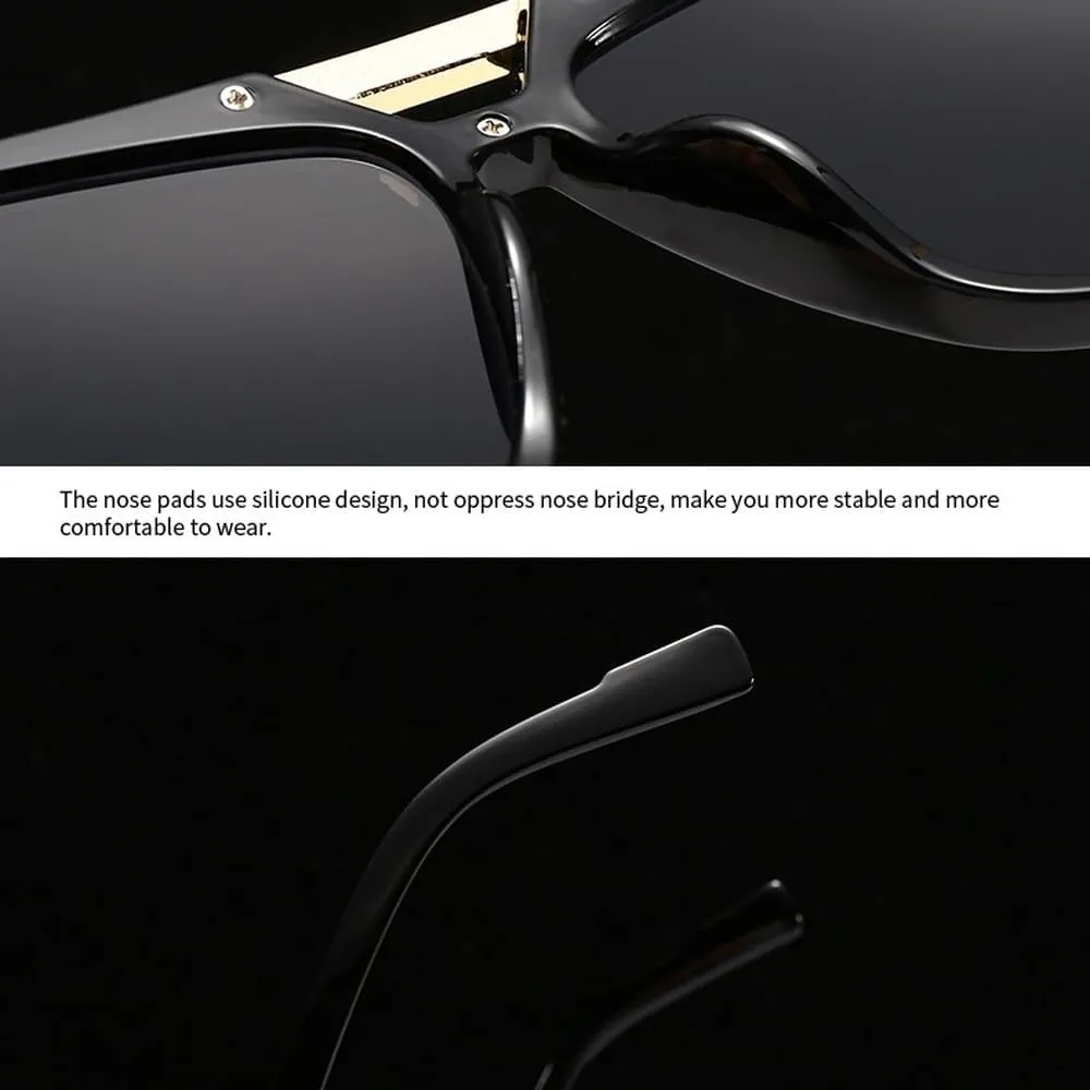 Luxury Oversized Round Sunglasses For Women Men Fashion Double Bridge Sun Glasses Shades UV400 Eyeglasses