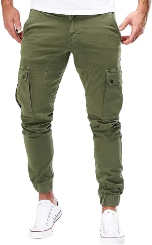 Mens Hiking Tactical Cargo Pants Outdoor Athletic Lightweight Army Work Outdoor Training Trousers with Pockets