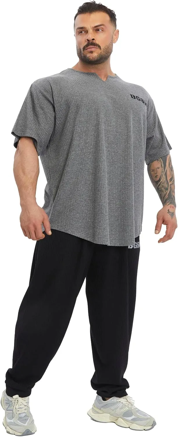 Men's Oversize T-Shirt | Bodybuilding, Cardio Rag Top Activewear Short Sleeve Tee