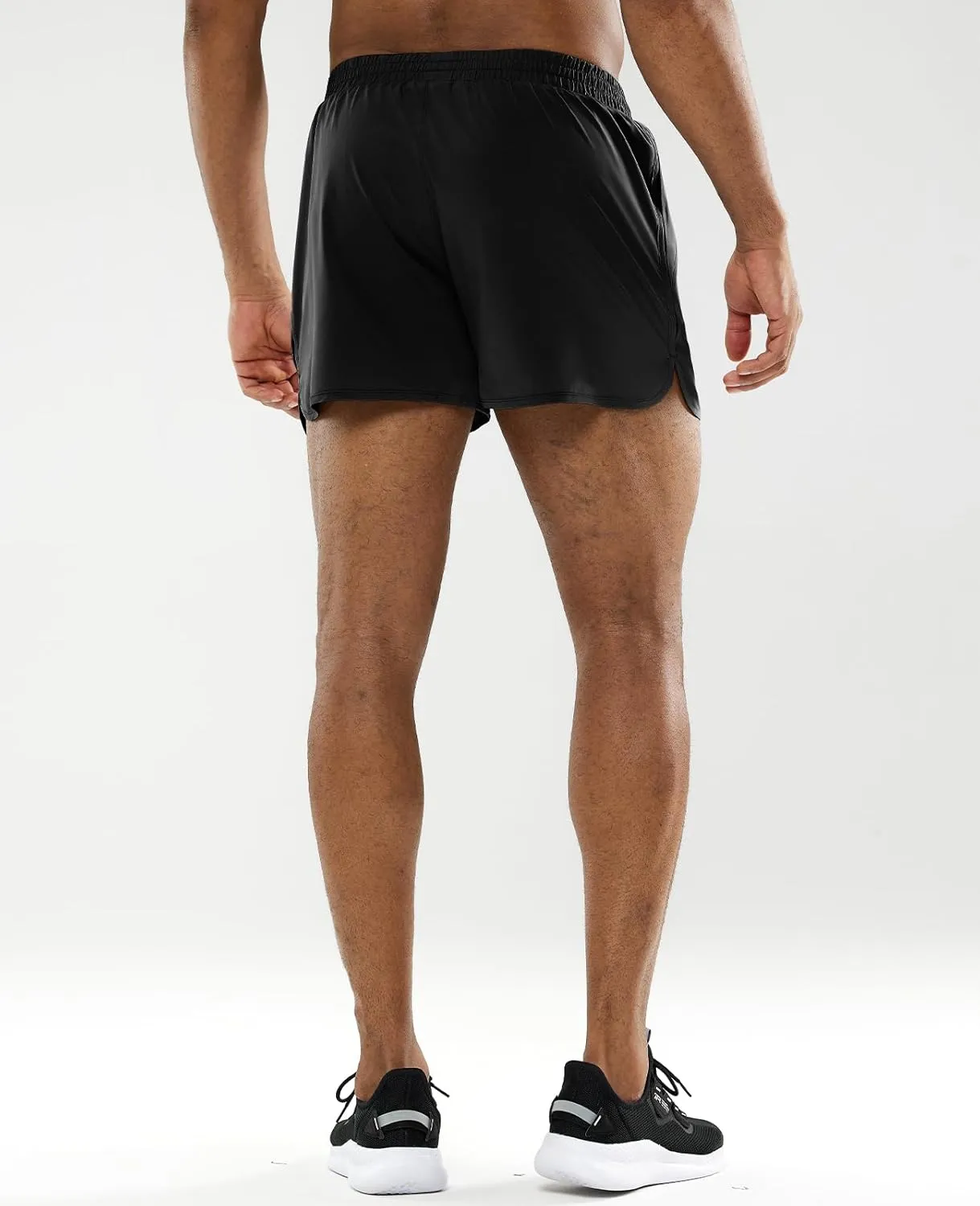 MIER Men's 3 Inches Quick Dry Running Shorts Liner Lightweight Water Resistant Athletic Workout Lined Shorts