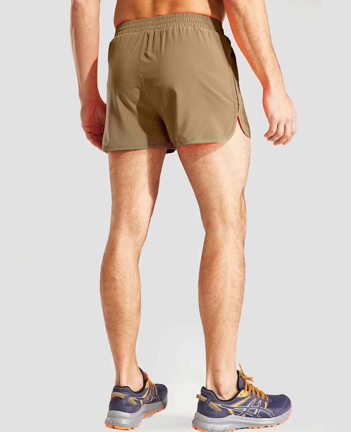 MIER Men's 3 Inches Quick Dry Running Shorts Liner Lightweight Water Resistant Athletic Workout Lined Shorts
