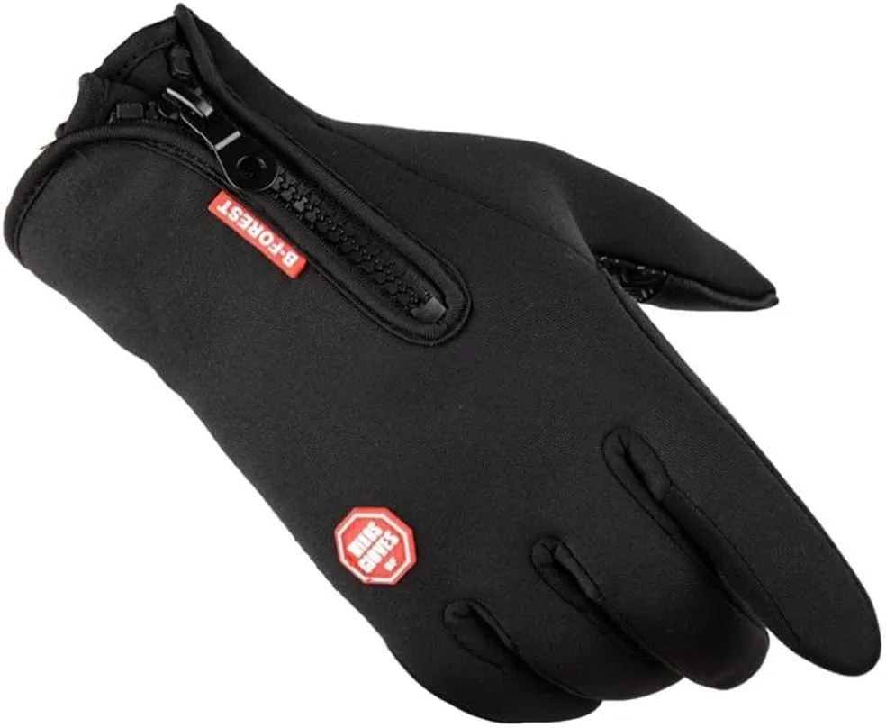 misppro 1 Pair Waterproof Gloves Thermal Fleece Motorcycle Glove Touch Screen Mitten