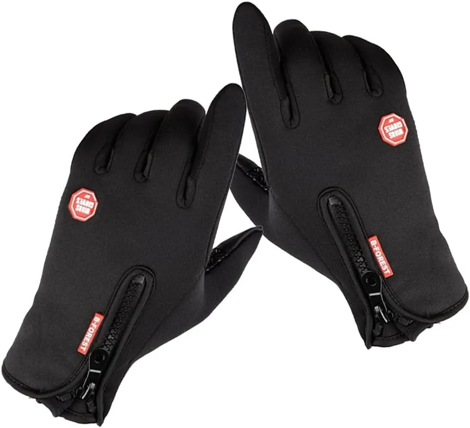 misppro 1 Pair Waterproof Gloves Thermal Fleece Motorcycle Glove Touch Screen Mitten