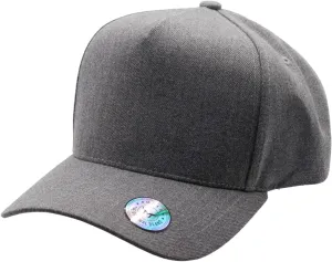 Muka 5 Panel Hats Structured Baseball Cap K-Frame Solid Cotton Twill Hat High Profile Golf Hat Adjustable Snapback Hat