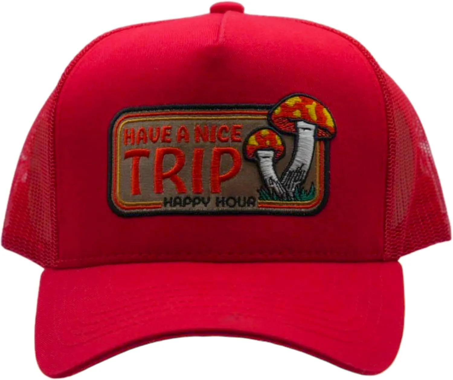 Muka Trucker Hats Women Men Streetwear Graphic Hats Trucker Hat Mesh Back Baseball Cap Adjustable Snapback Hat