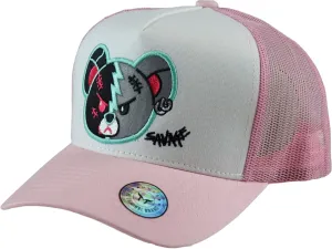 Muka Trucker Hats Women Men Streetwear Graphic Hats Trucker Hat Mesh Back Baseball Cap Adjustable Snapback Hat