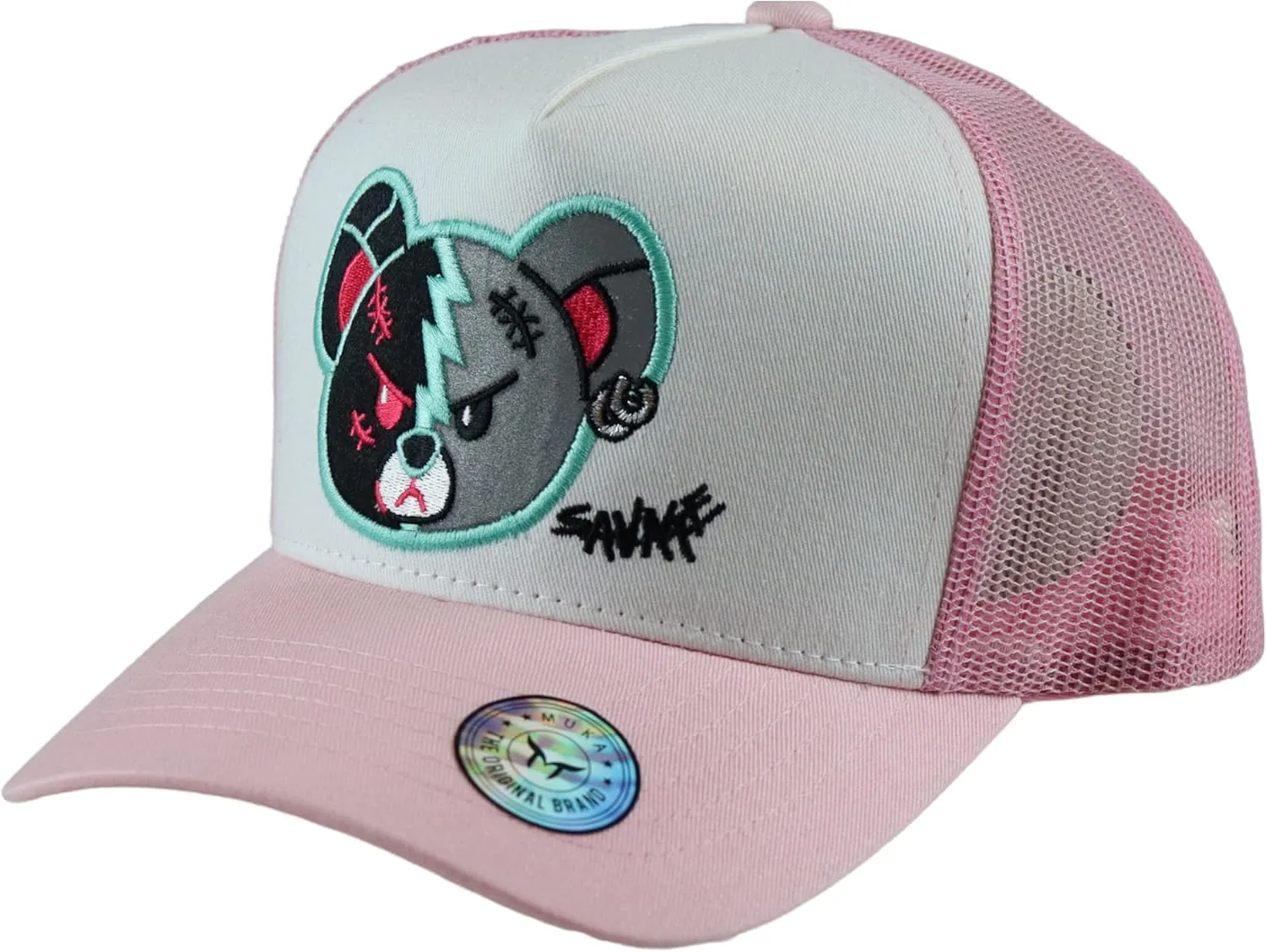 Muka Trucker Hats Women Men Streetwear Graphic Hats Trucker Hat Mesh Back Baseball Cap Adjustable Snapback Hat