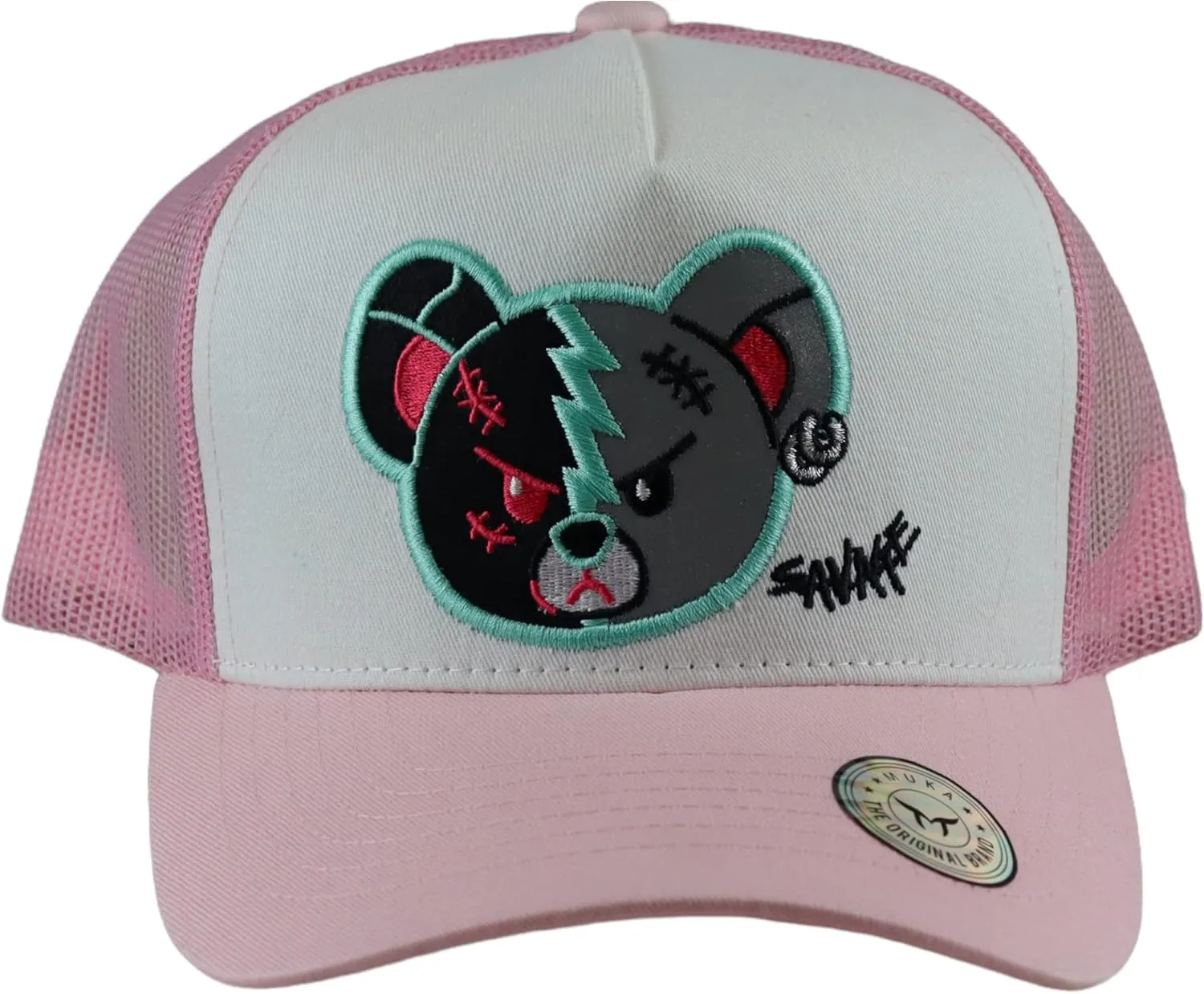 Muka Trucker Hats Women Men Streetwear Graphic Hats Trucker Hat Mesh Back Baseball Cap Adjustable Snapback Hat