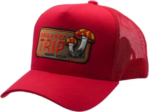 Muka Trucker Hats Women Men Streetwear Graphic Hats Trucker Hat Mesh Back Baseball Cap Adjustable Snapback Hat
