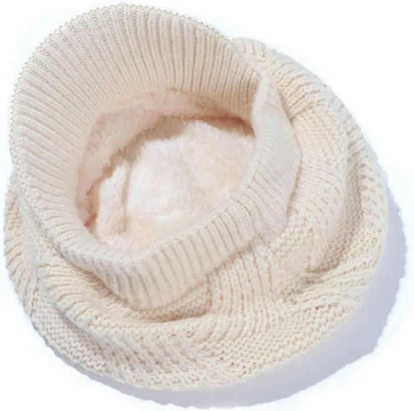 Muryobao Women Winter Warm Hat Slouchy Cable Knit Visor Crochet Beanie Hats Snow Ski Skull Cap with Brim
