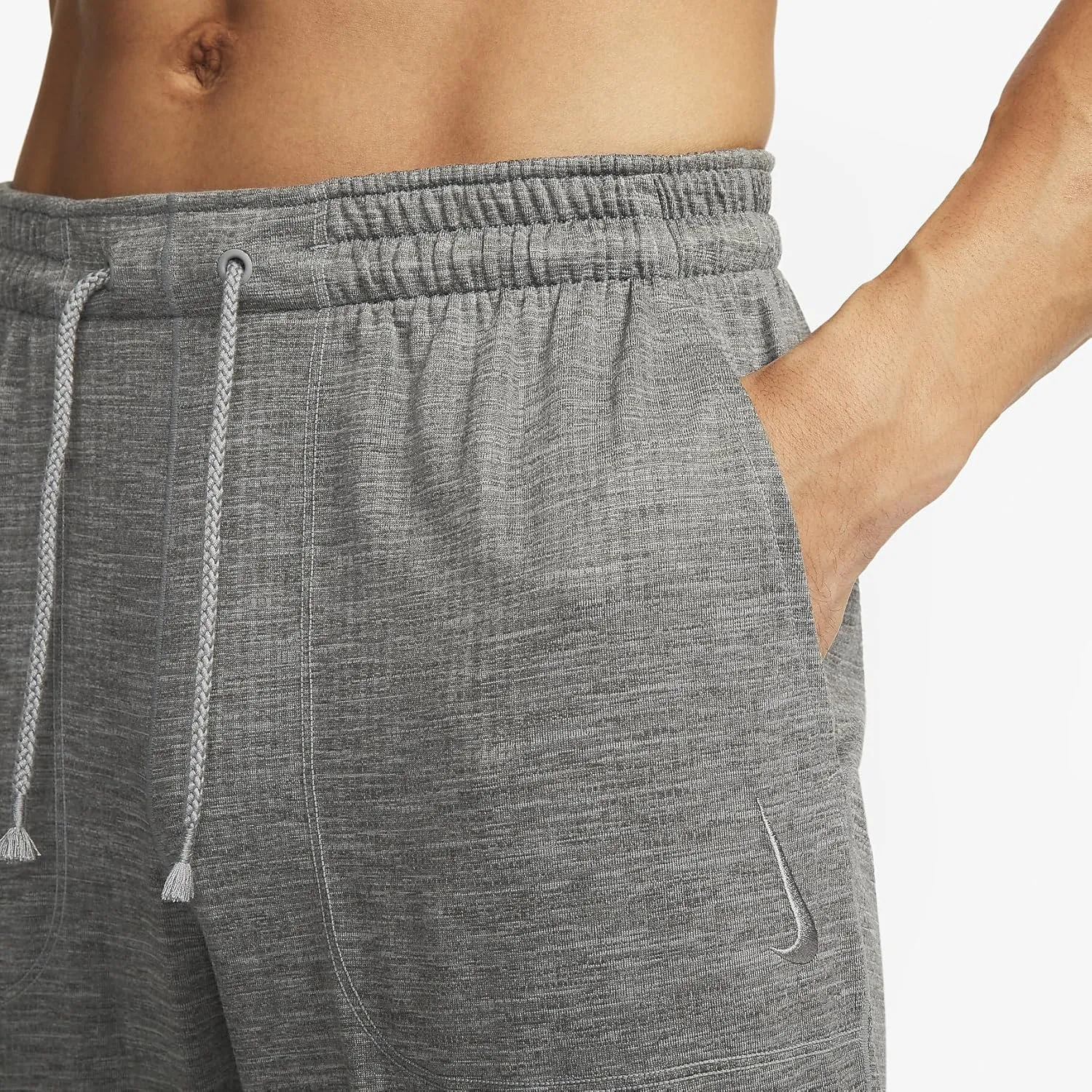 Nike Yoga Men's Dri-FIT Joggers (FB7782-065, Cool Grey/Heather/Cool Grey)
