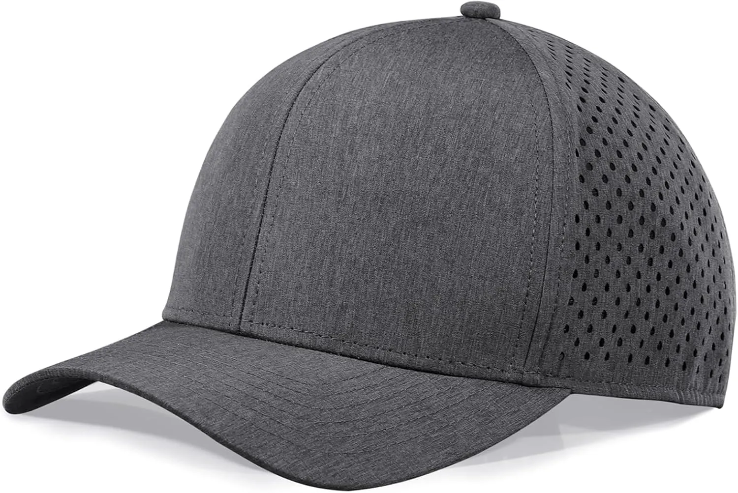 Oversize XL XXL Quick Dry Baseball Cap, Large Performance Snapback Hats, Laser Cut Mesh Ball Cap for Men Big Heads 23.5"-26"