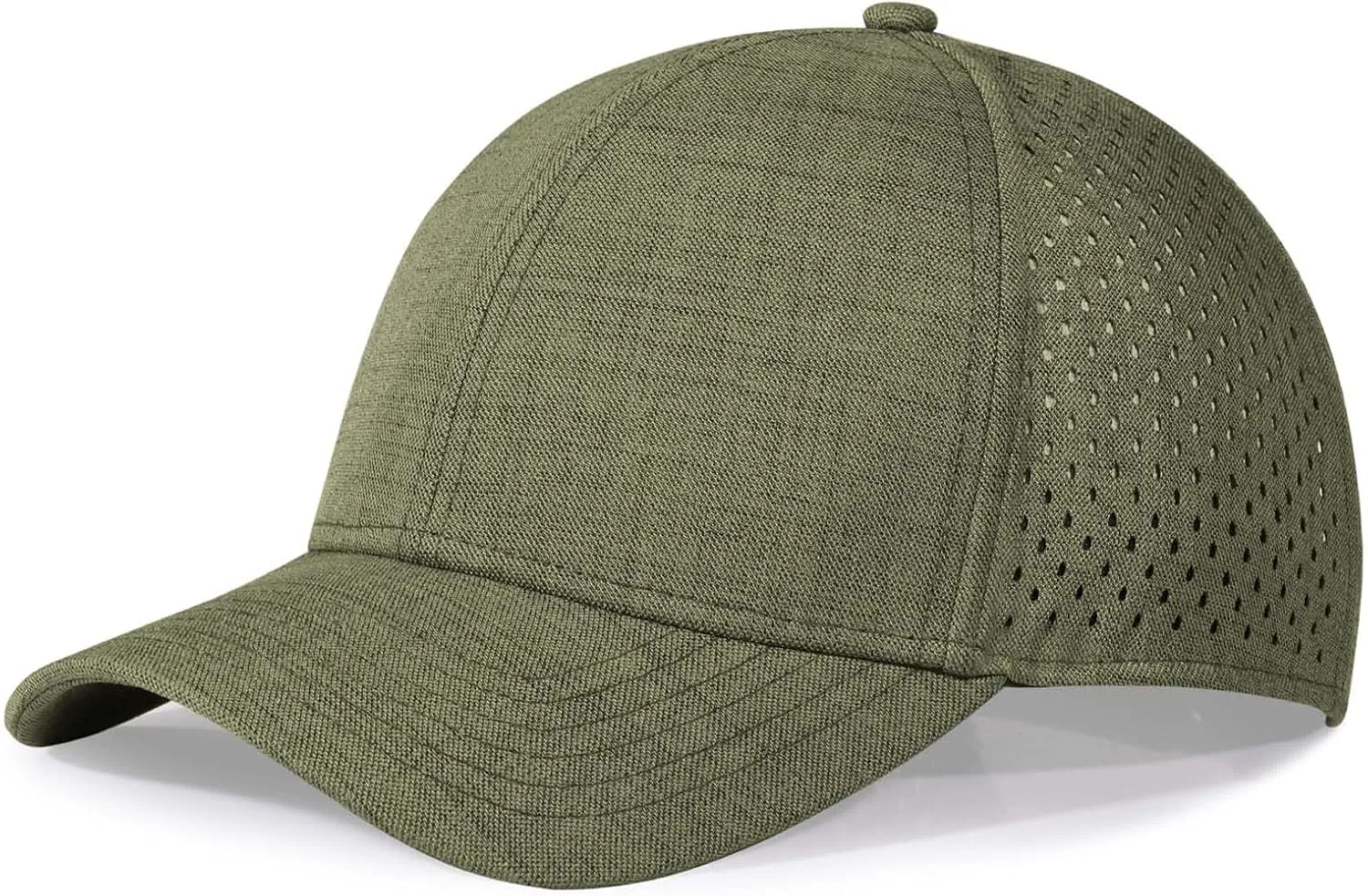 Oversize XL XXL Quick Dry Baseball Cap, Large Performance Snapback Hats, Laser Cut Mesh Ball Cap for Men Big Heads 23.5"-26"